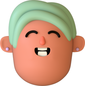 Vertical Oval 3D Head - Non Binary Artist